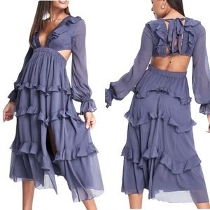 leo lin rayna bustier maxi dress Rayna Palm Bustier Maxi Dress main image 1